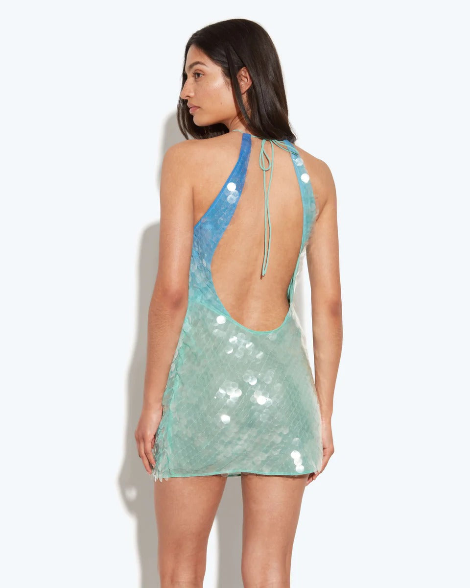 Azure Siren Mini Dress
