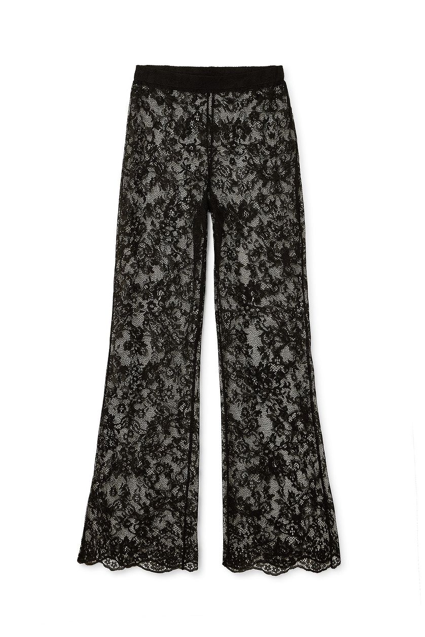 Renza Lace Trousers - Black