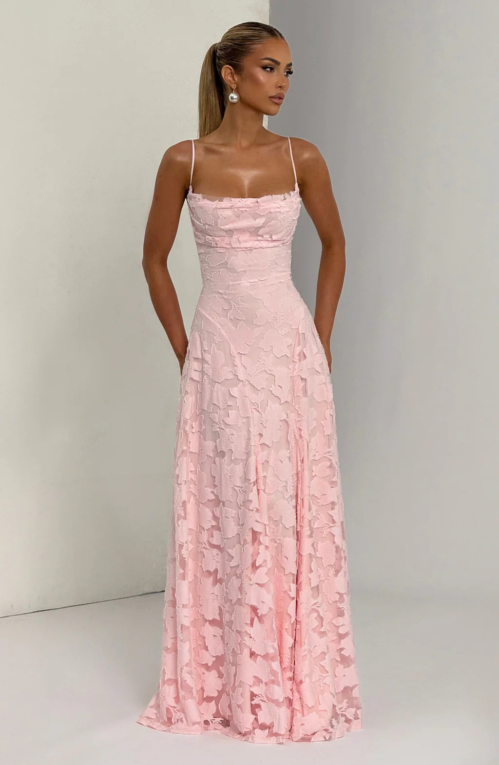 Blush Blossom Maxi Dress