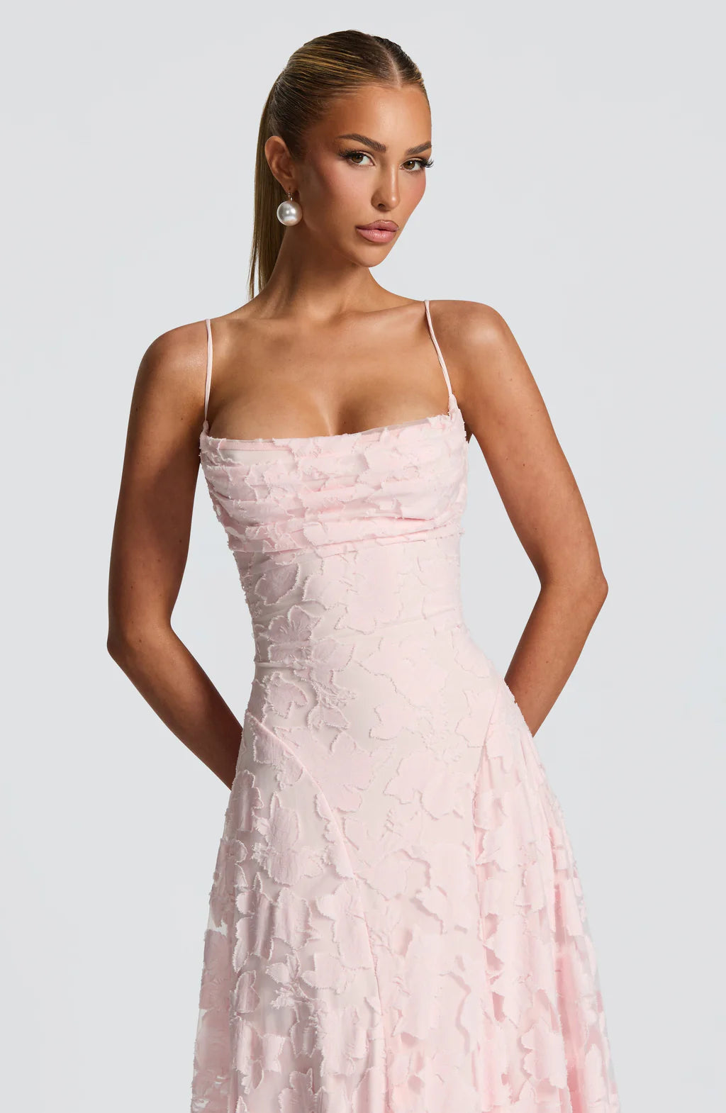Blush Blossom Maxi Dress