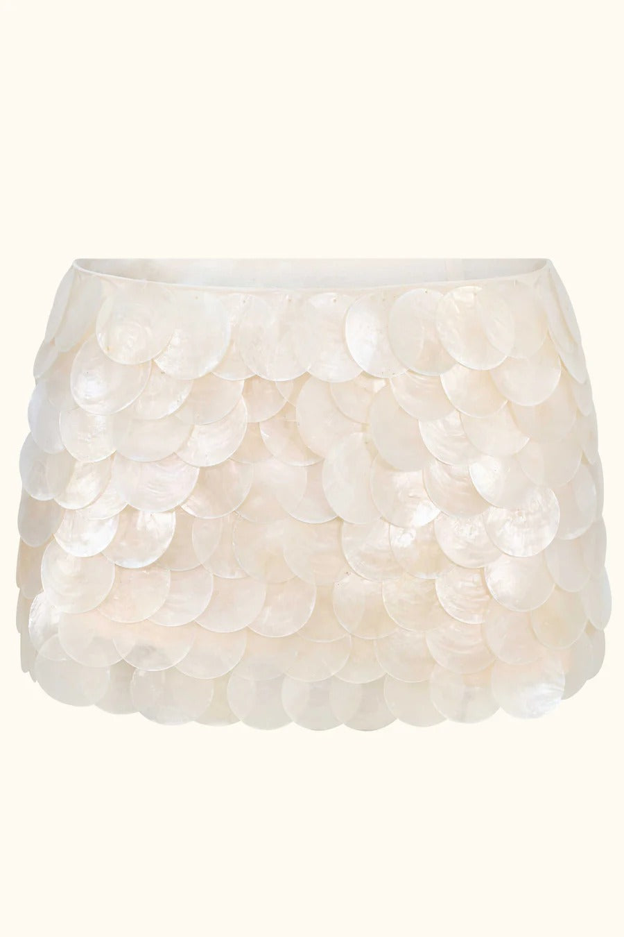 Isla Pearl Mini Skirt~ Ivory