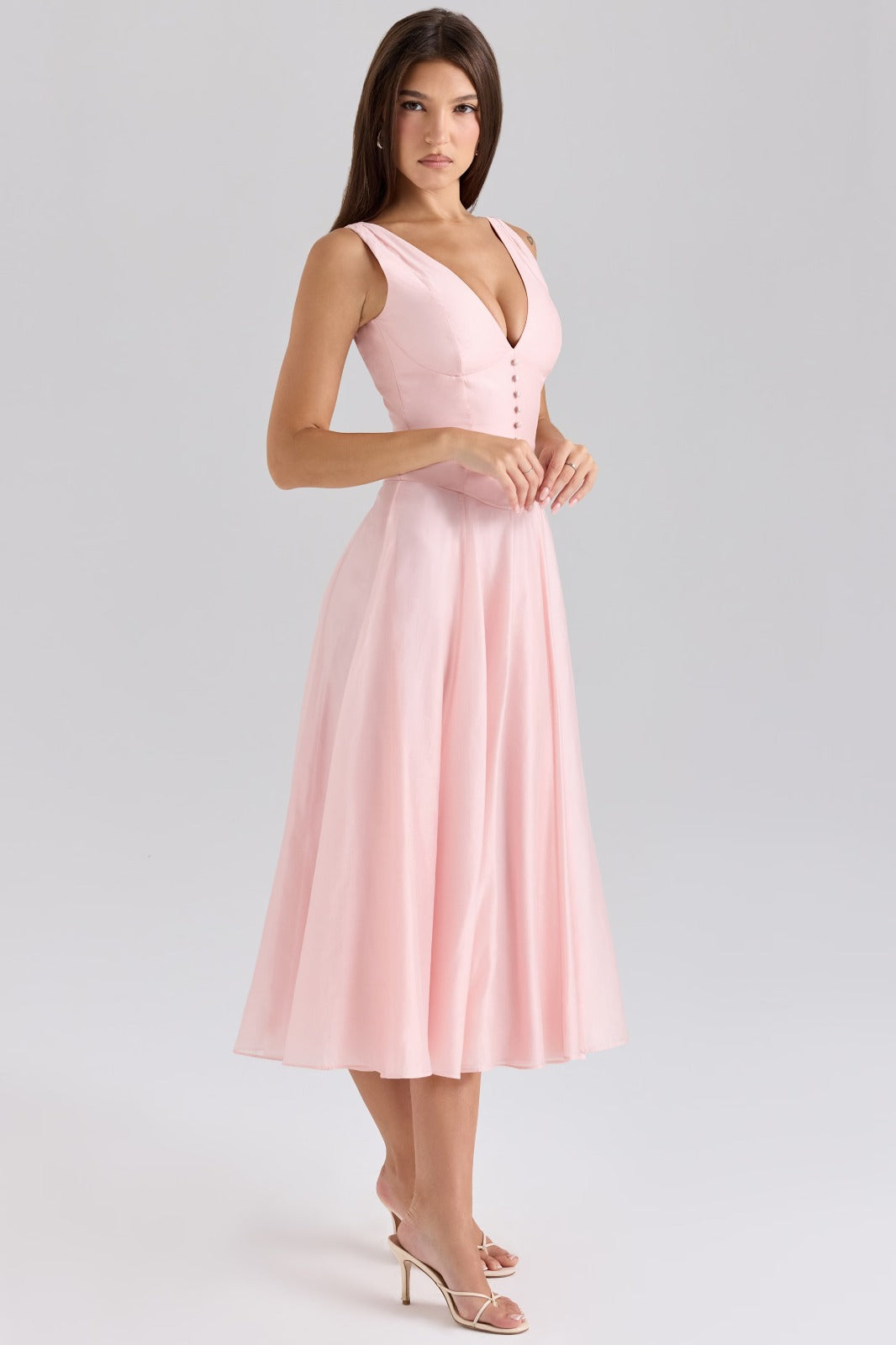 Rosewater Reverie Midi Dress