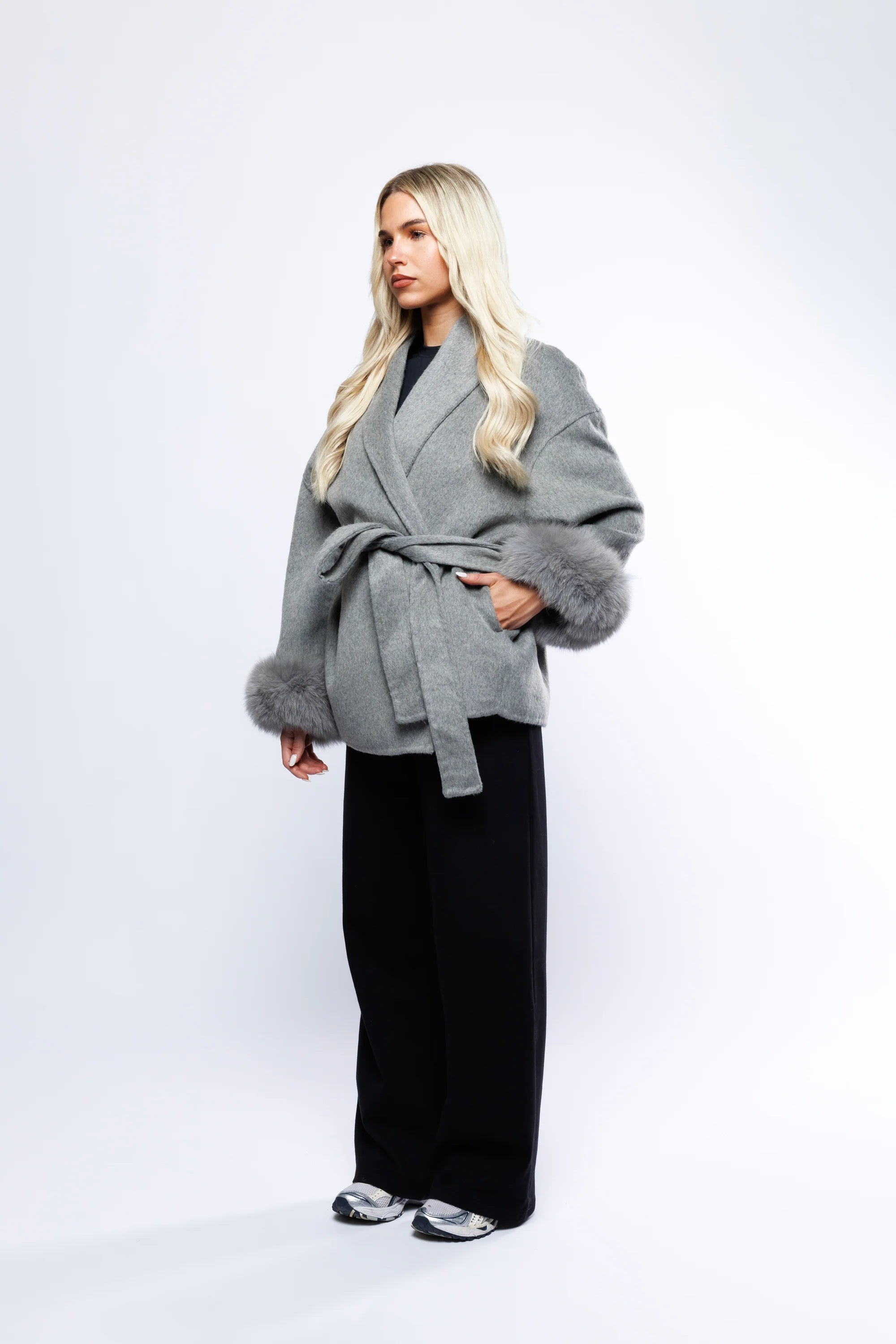 Aveline Coat – Silver Mist