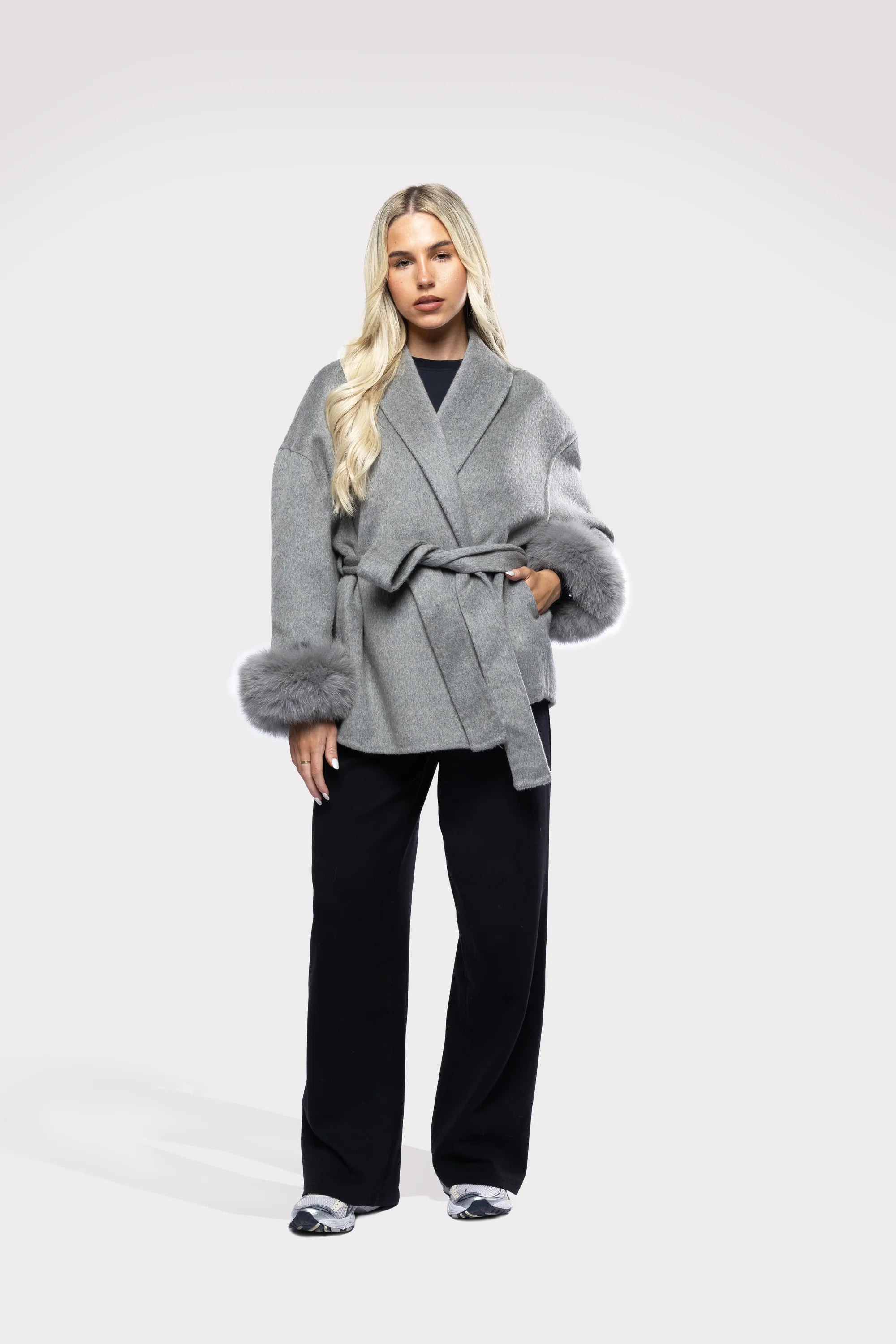 Aveline Coat – Silver Mist