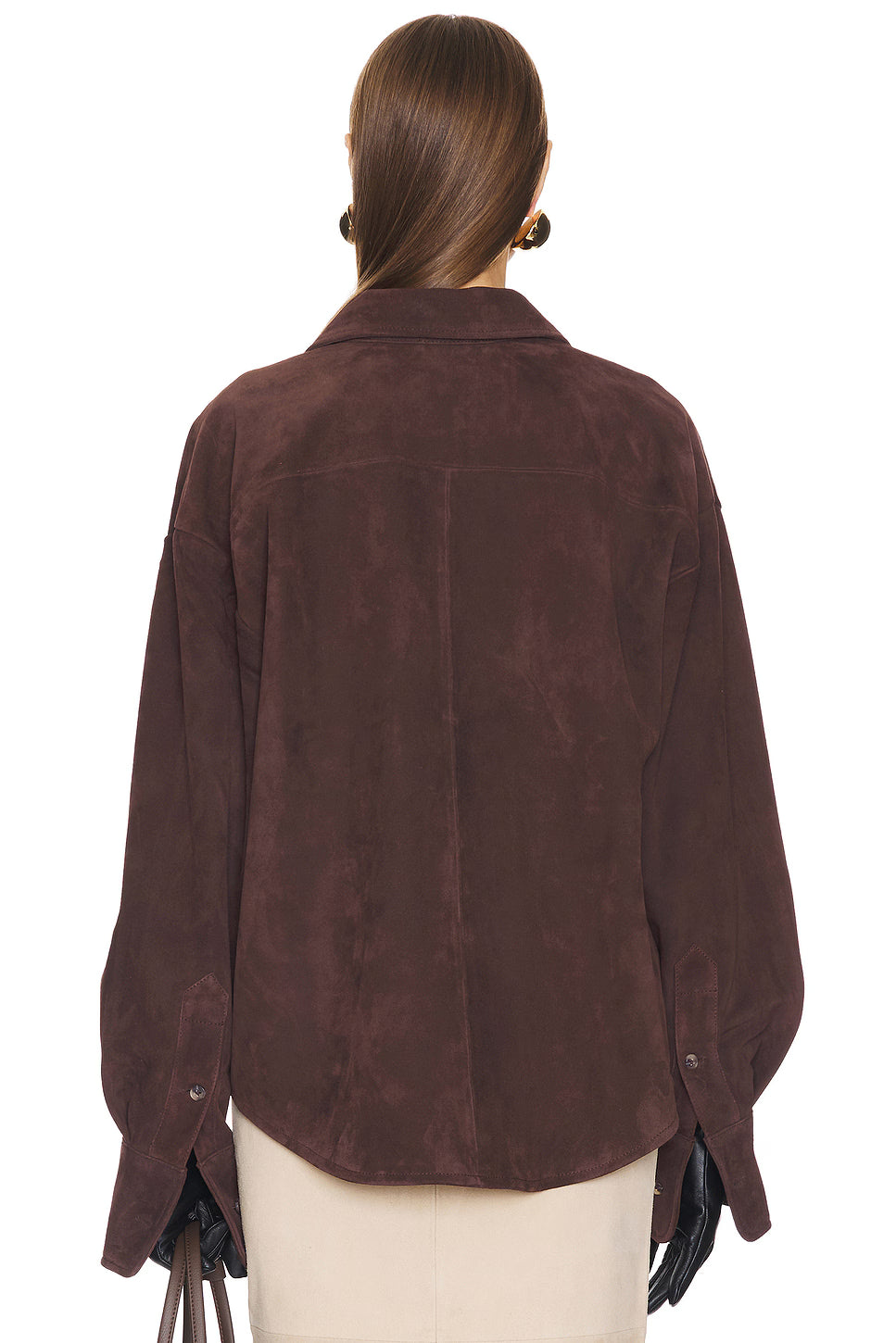 The Elara Suede Shirt