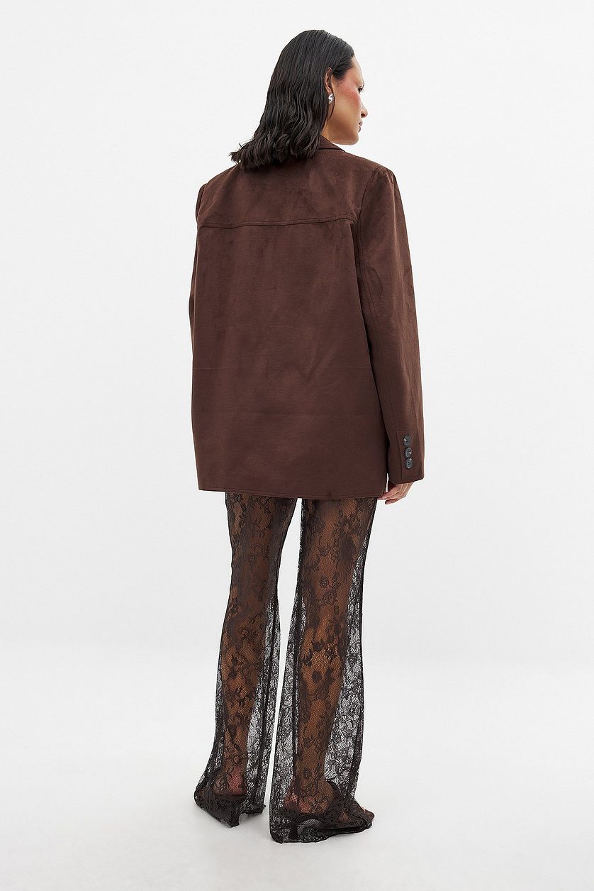 Renza Lace Trousers - Brown
