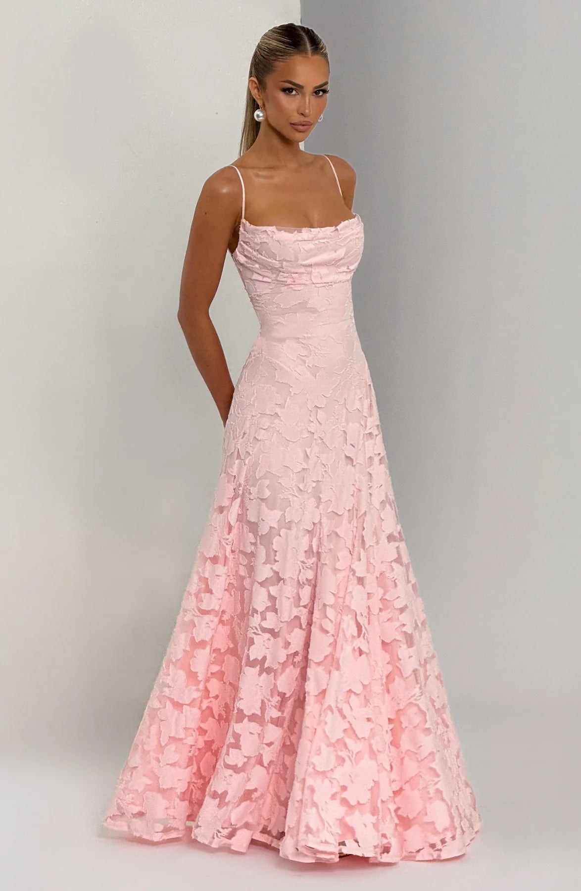 Blush Blossom Maxi Dress