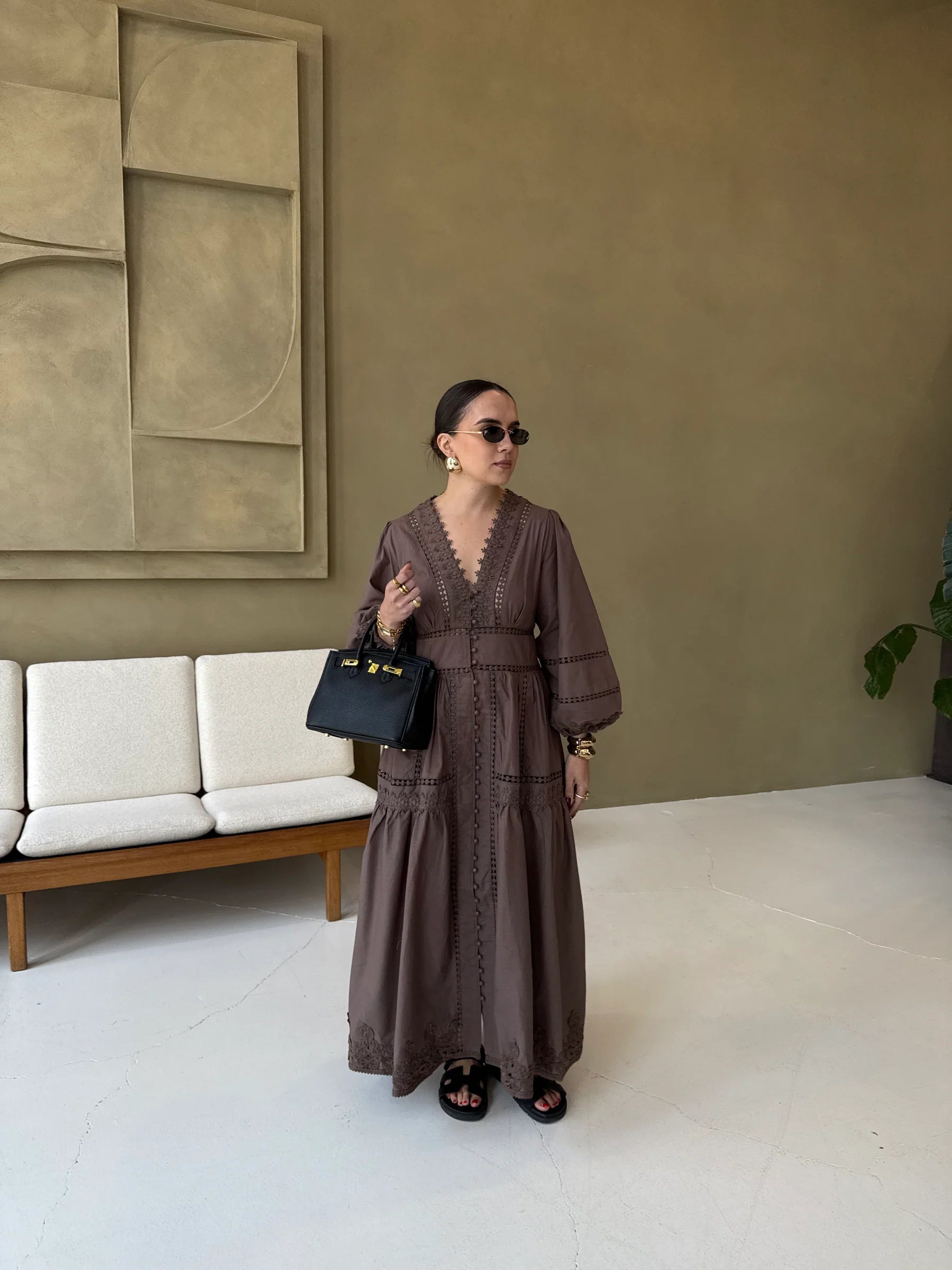 Belle Broderie Maxi Dress
